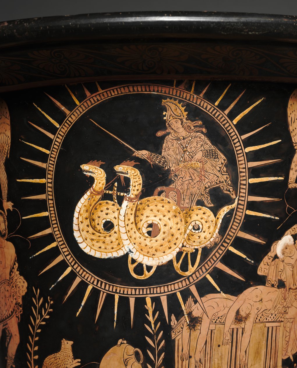 Detalj fra en rød-figur lekythos av Douris