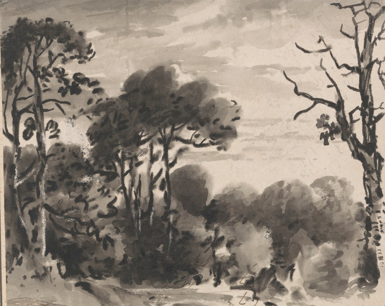 Komposisjon: The Edge of a Wood av Dr. Thomas Monro