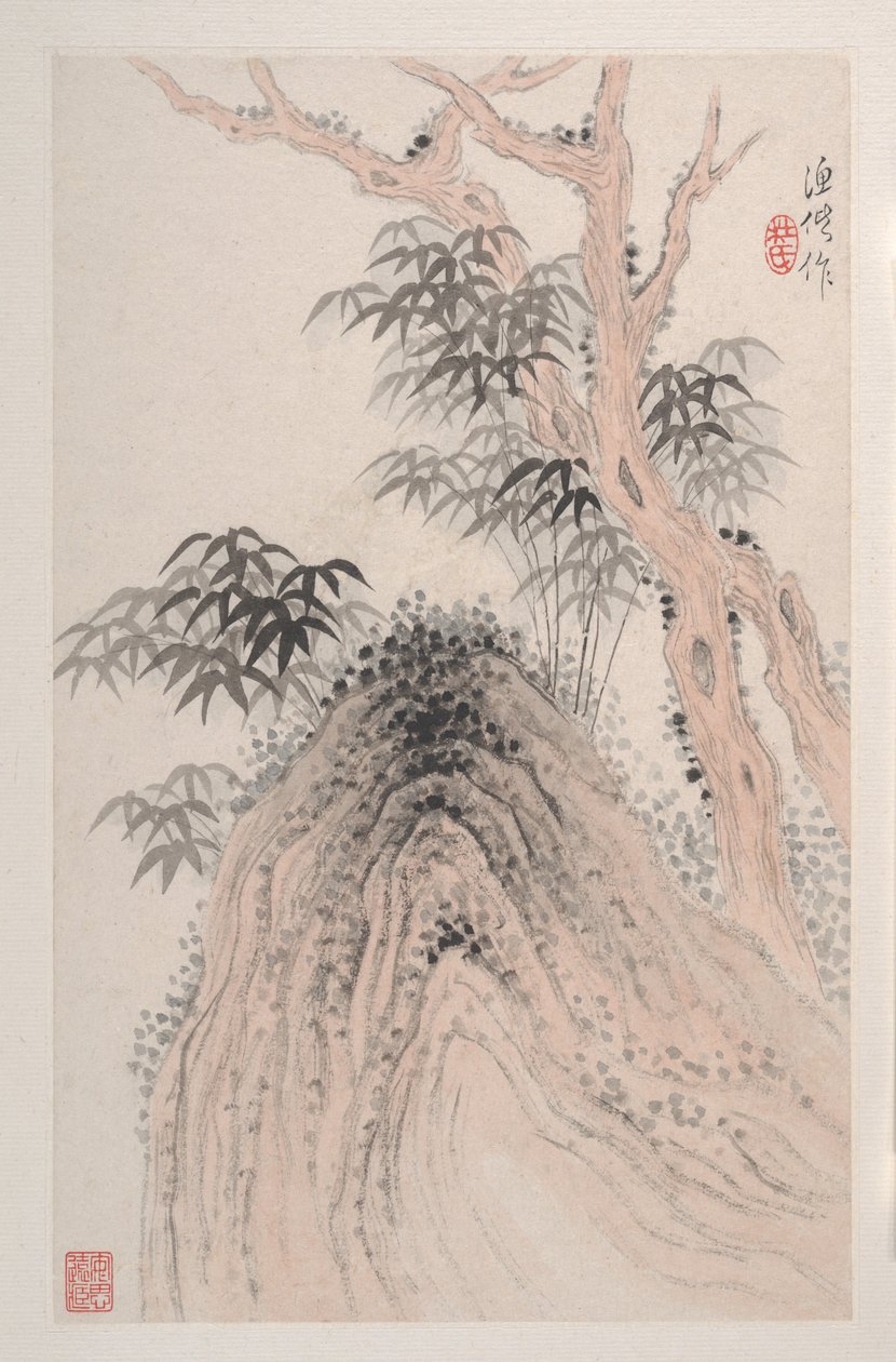 Landskap etter gamle mestere, 1800-tallet. av Du Xiang