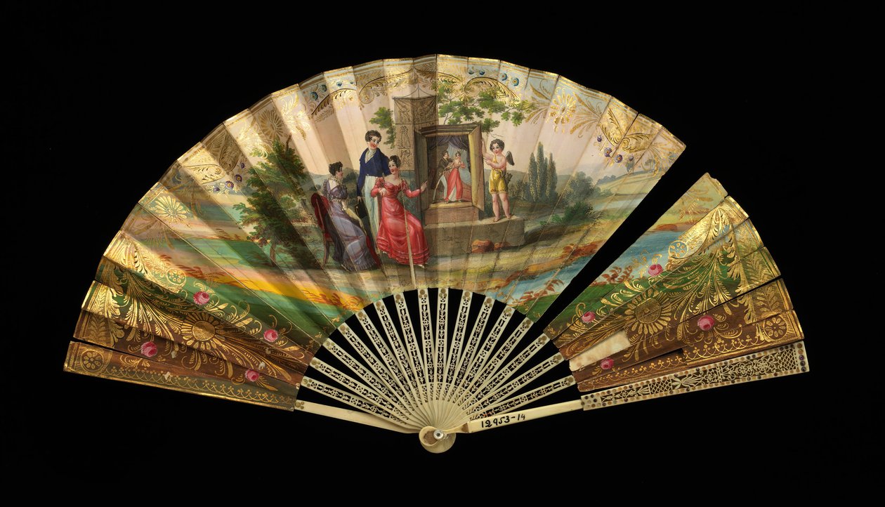 Fan, fransk, 1820-30. av Dubois