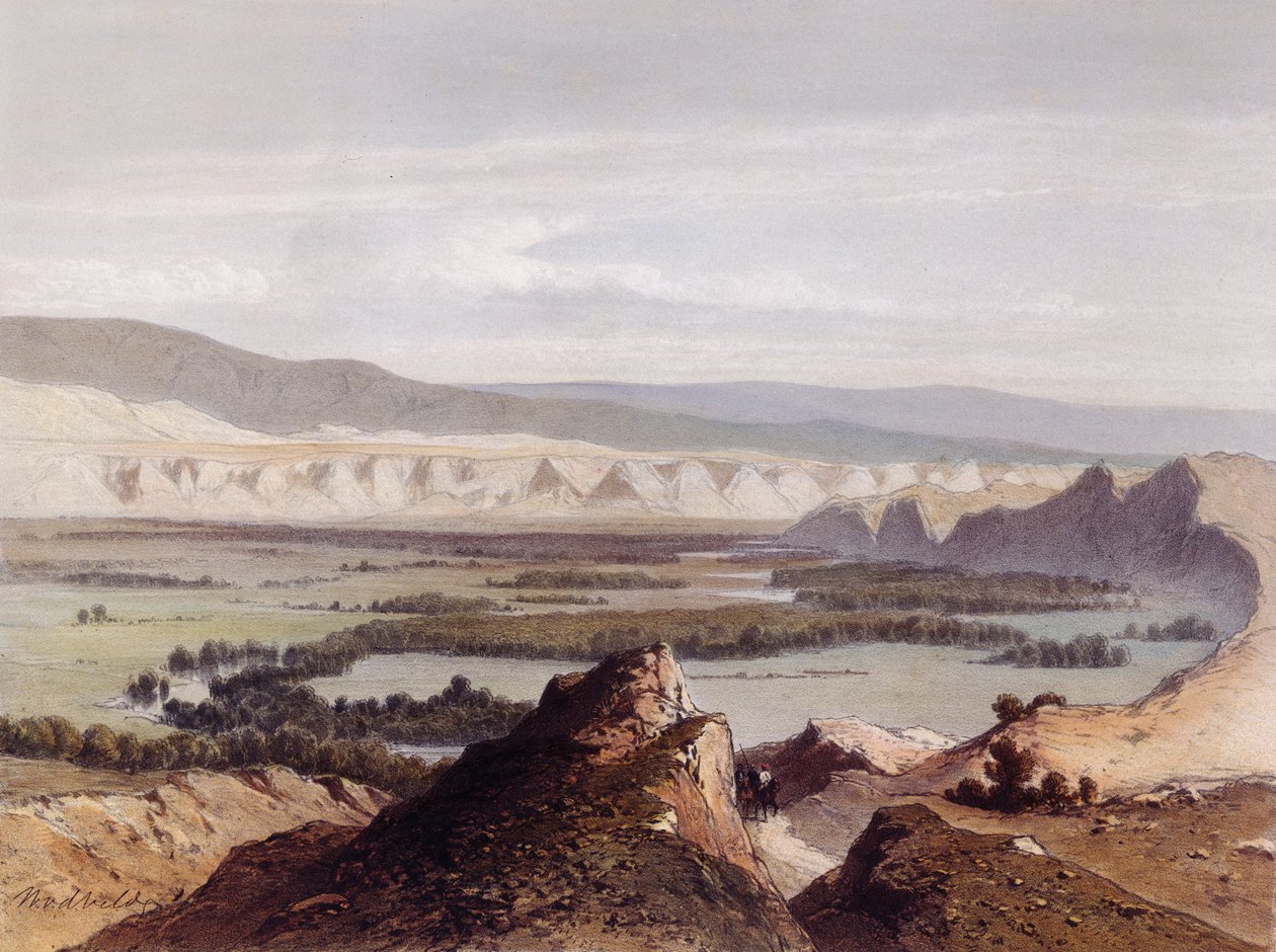 Jordan, gravert av Eugene Ciceri (1813-1890); av Dutch School