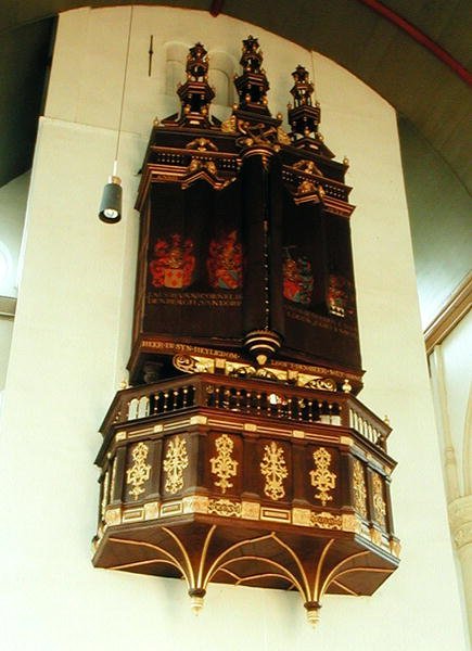 Utsikt over orgelet, 1637 av Dutch School