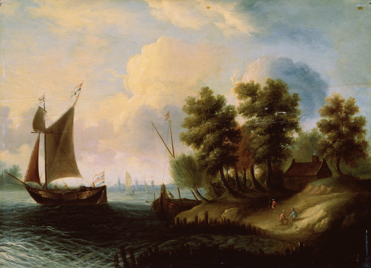 Et havlandskap, 1600-tallet av Dutch Master