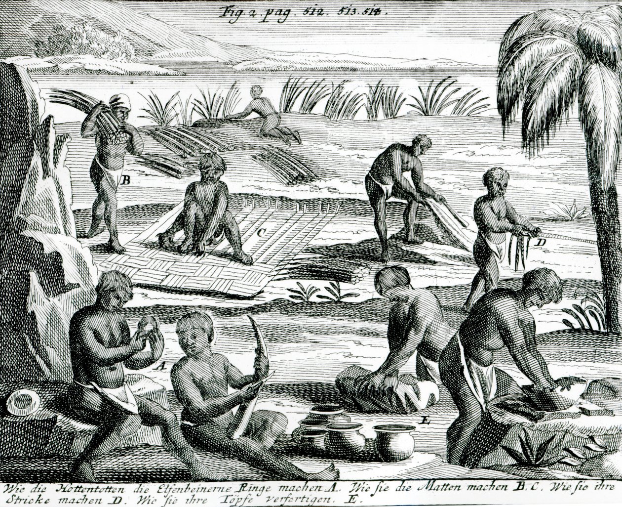 Hottentotter av Dutch School