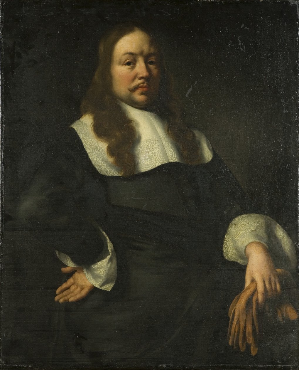 Portrett av en mann av Dutch School