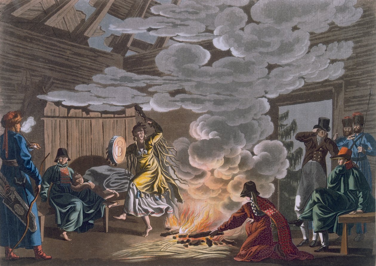 Sjaman fra Theliot-tatarene, 1812-13 av E. Karnejeff