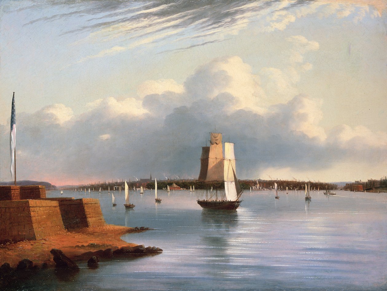 Baltimore havn, 1852 av E. G. Coates
