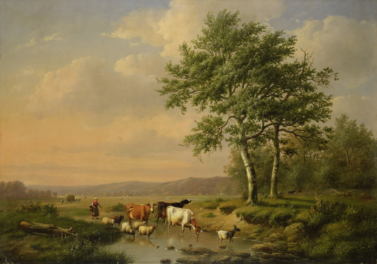 Drikkestedet av E. J. and Verwee Verboeckhoven