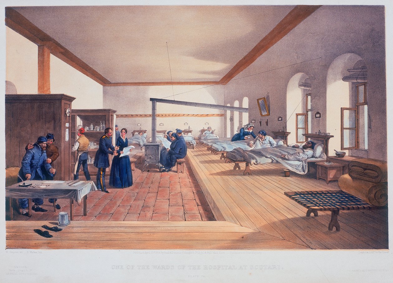 Sykehusavdeling, Scutari, Tyrkia, 1856 av E Walker
