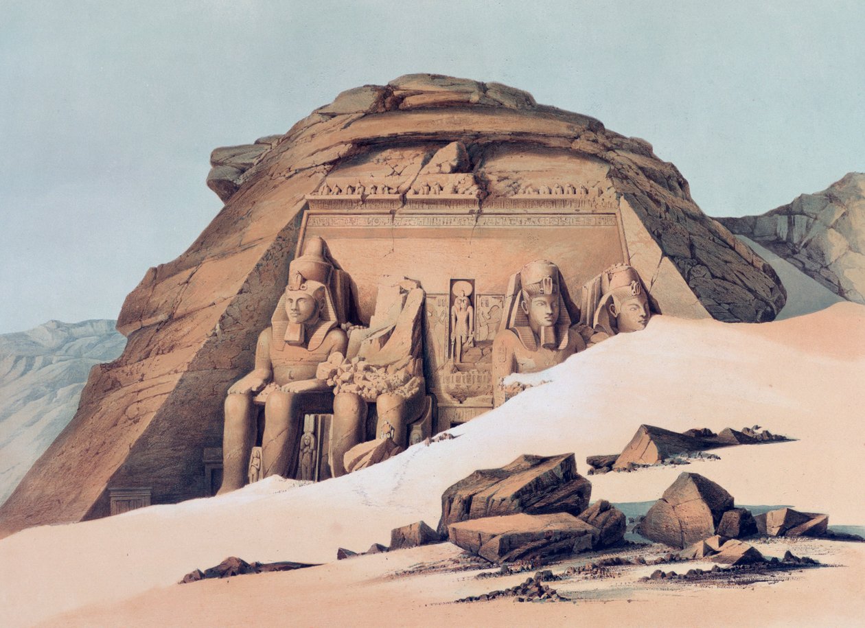 'Abu Simbels tempel', 1842-1845 av E Weidenbach