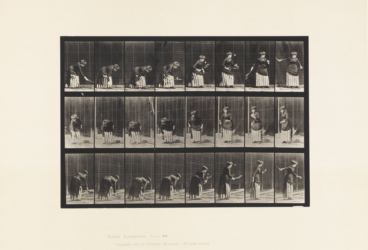 Plate 295. Plentennis; Servering av Eadweard Muybridge