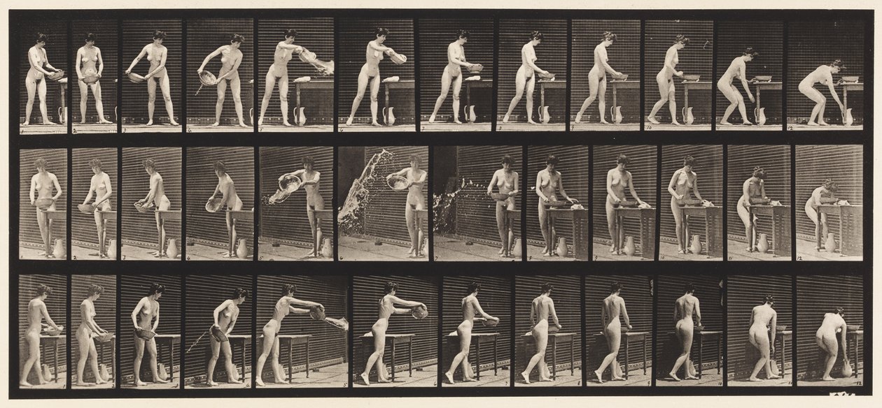 Plate 402. Tømming av vann av Eadweard Muybridge