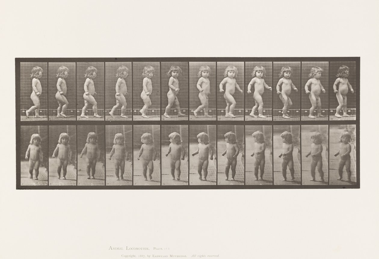 Plate 468. Barn, Gående av Eadweard Muybridge