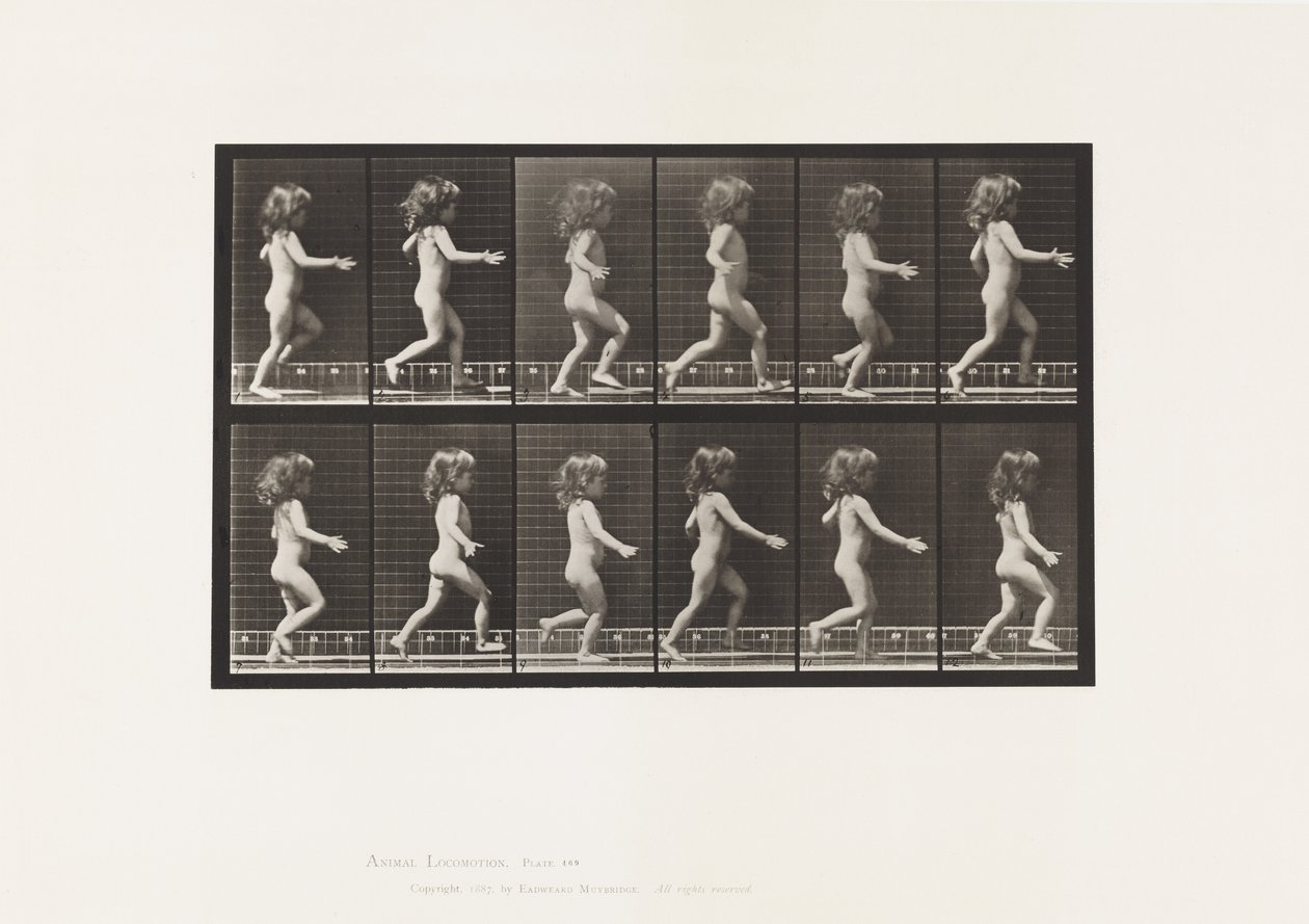 Plate 469. Barn, løpende, 1885 av Eadweard Muybridge