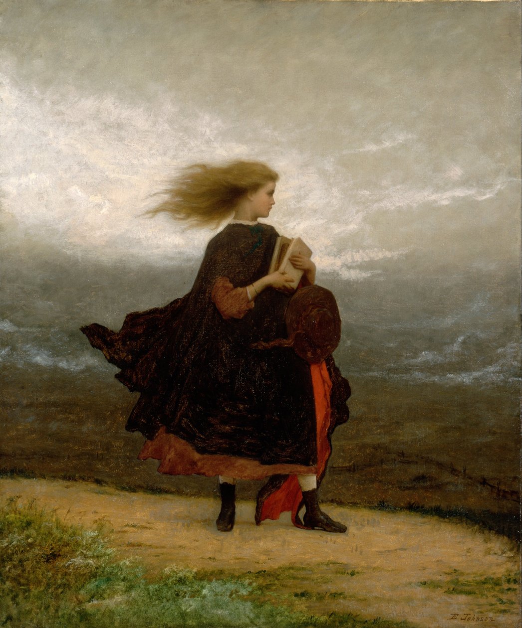 Jenta jeg la bak meg av Eastman Johnson
