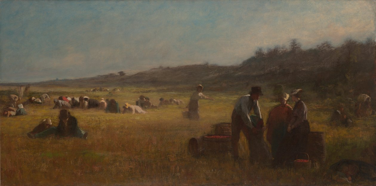 Tranebærplukkere av Eastman Johnson