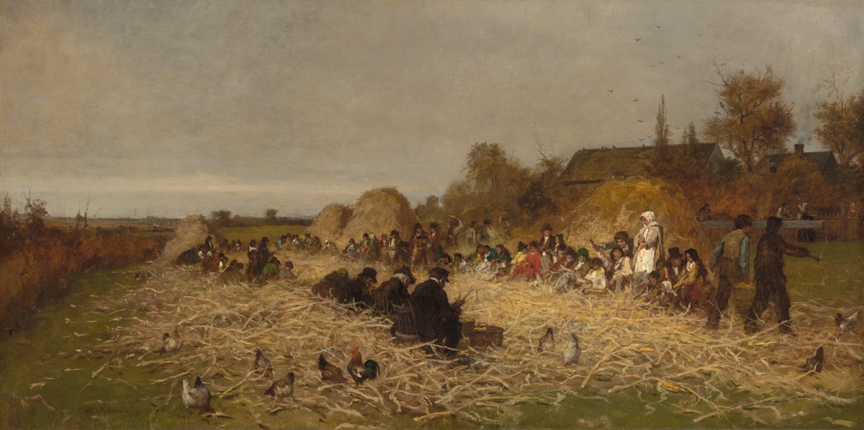 Husking Bee, Island of Nantucket, 1876. av Eastman Johnson