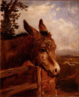 Et esel ved en port av Ebenezer Newman Downard