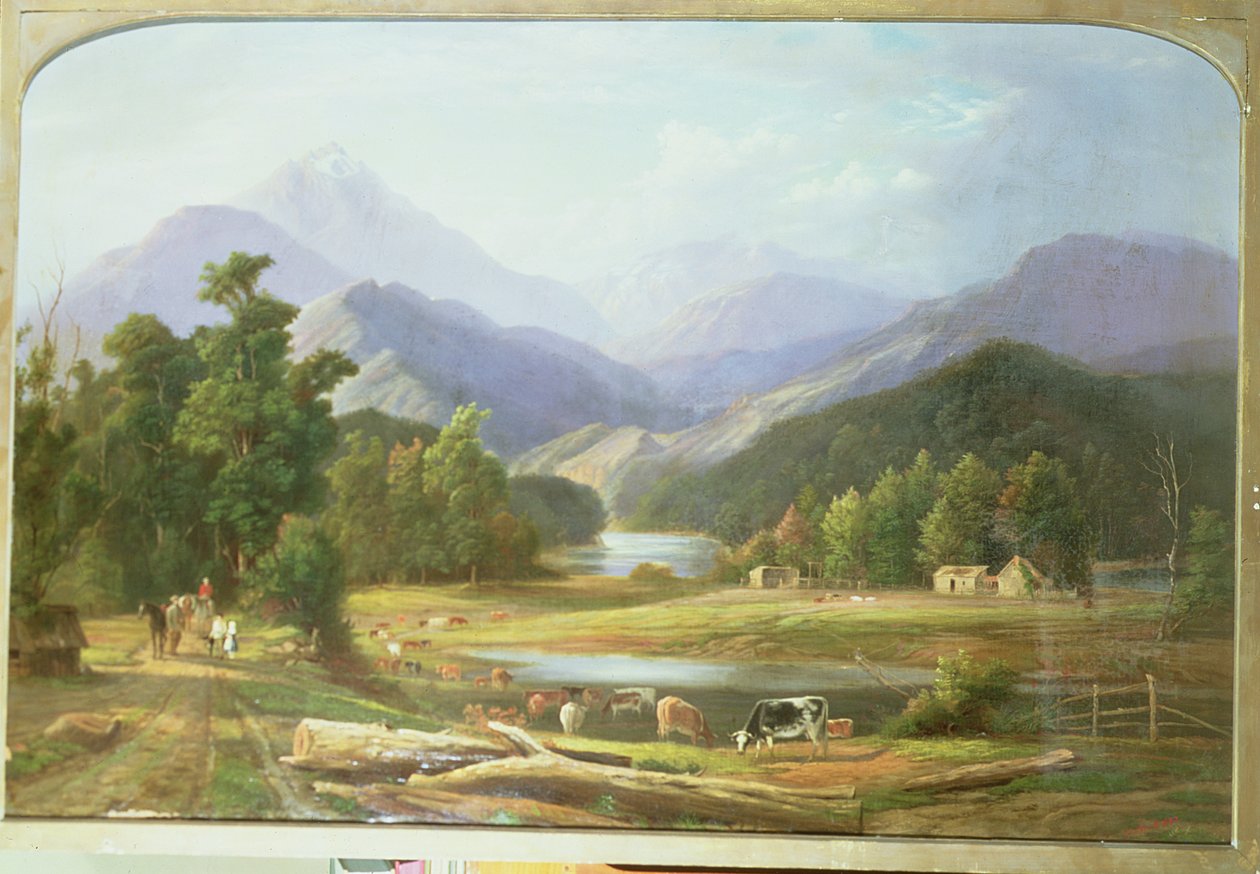 New Zealand Landscape, 1872 av Ebenezer Wake Cook