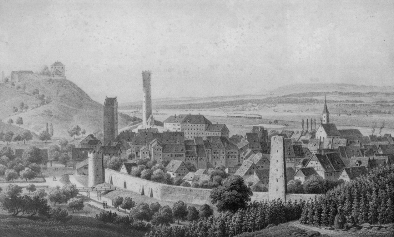 Ravensburg fra nordøst av Eberhard Emminger