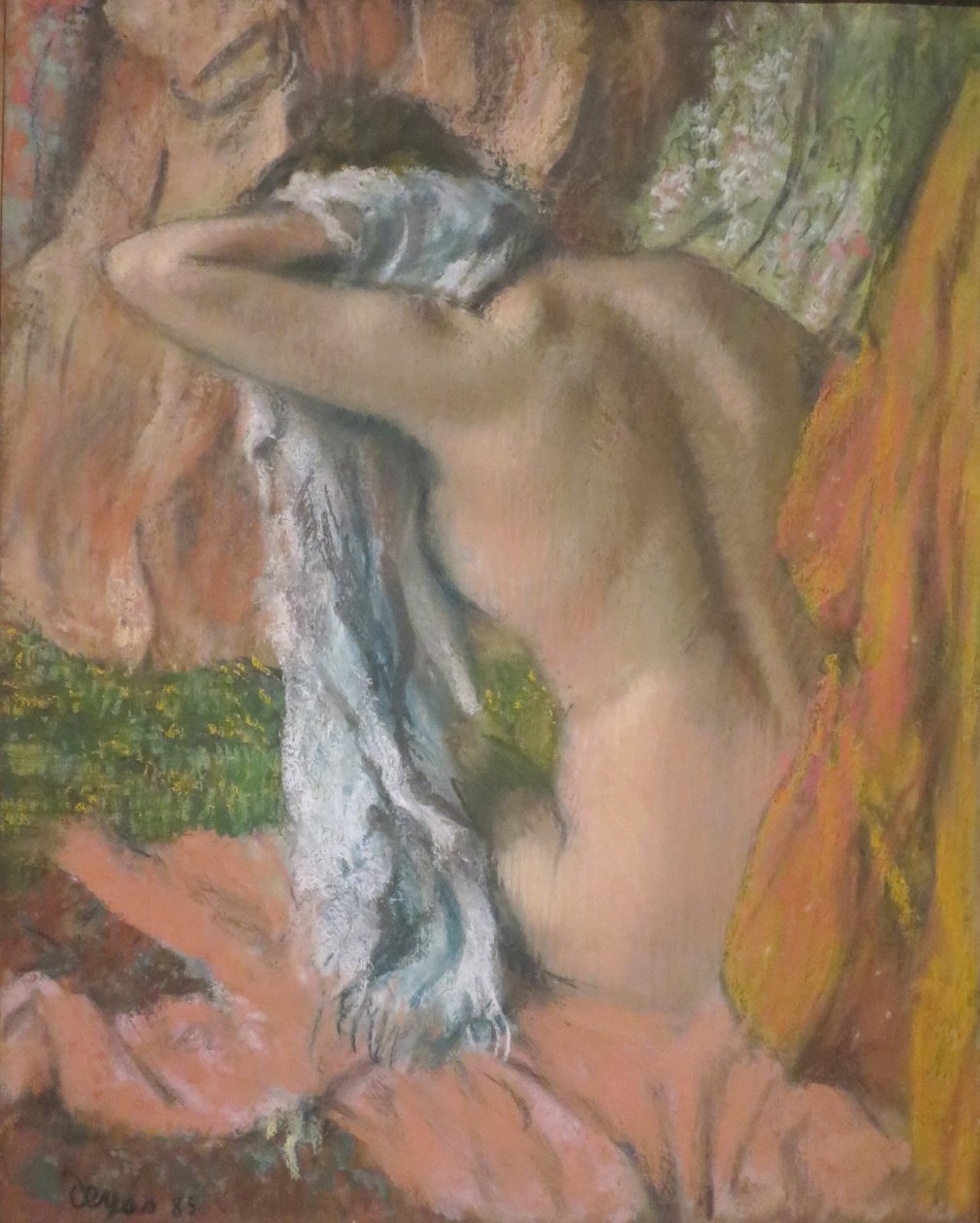 Etter badet av Edgar Degas