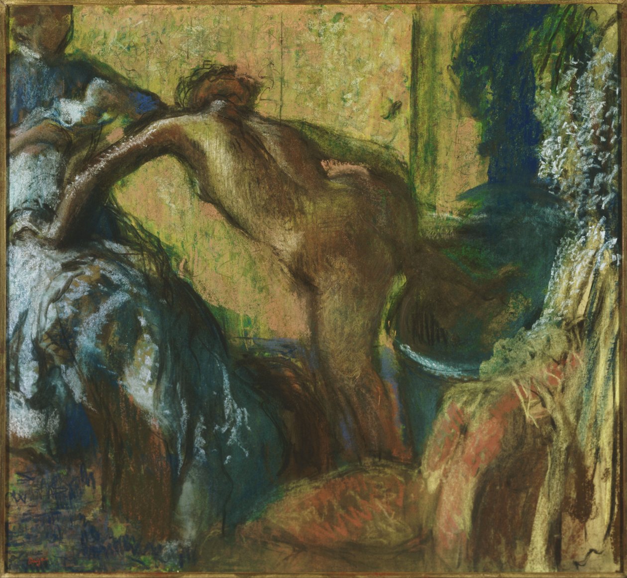 Etter badet av Edgar Degas