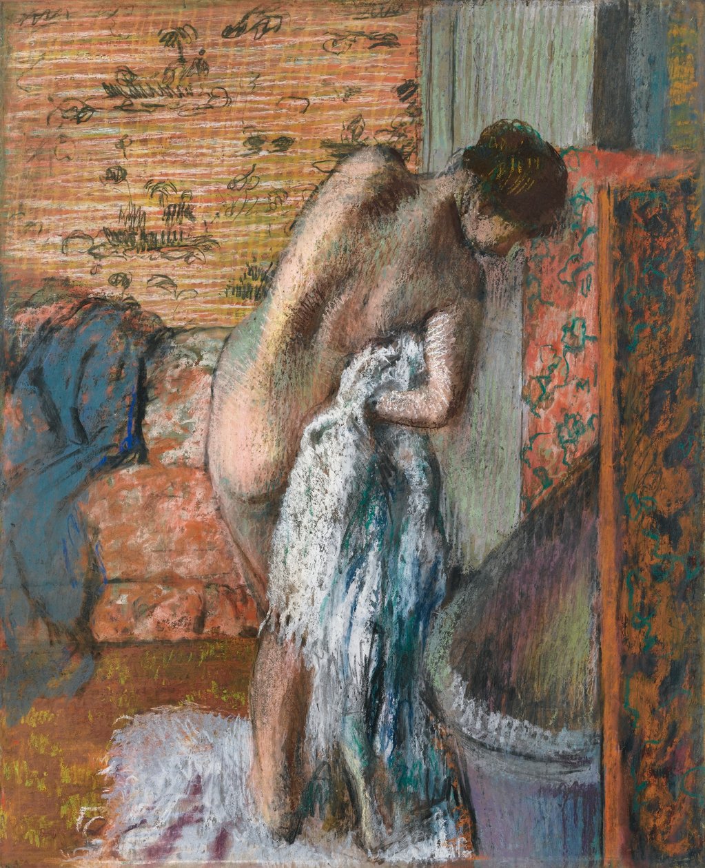 Etter bad av Edgar Degas