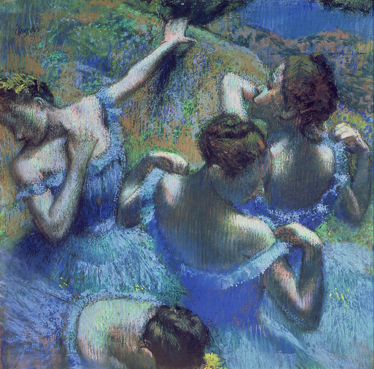 Blue Dancers, ca. 1899 (pastell) av Edgar Degas