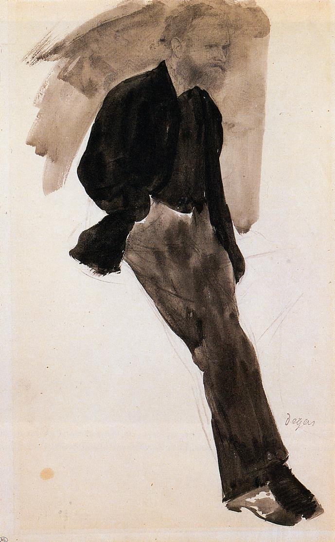 Edouard Manet Stående av Edgar Degas