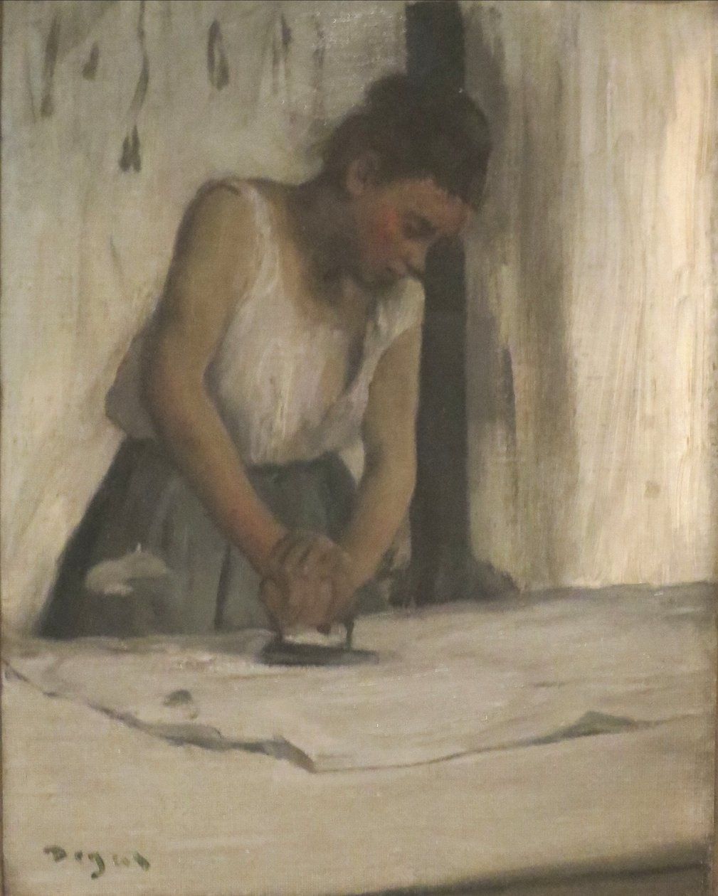 Vaskeri, olje på lerret av Edgar Degas