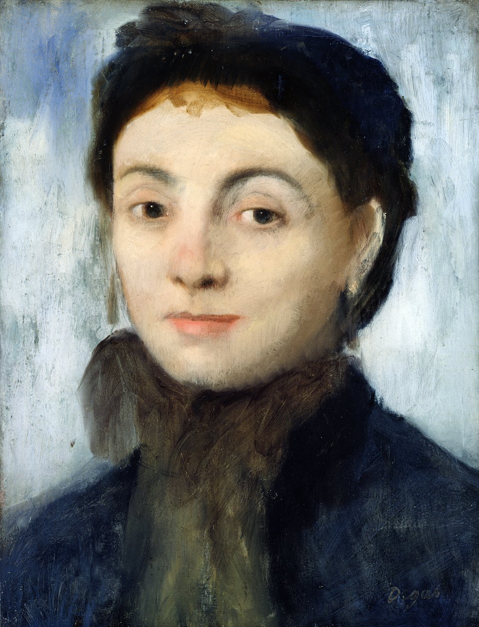 Portrett av Josephine Gaujelin, 1867 (olje på mahognipanel) av Edgar Degas