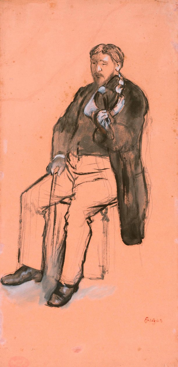 Sittende fiolinspiller av Edgar Degas