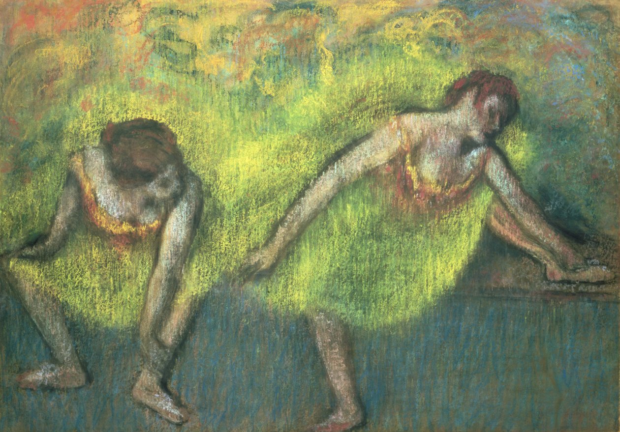 To dansere slapper av (pastell) av Edgar Degas