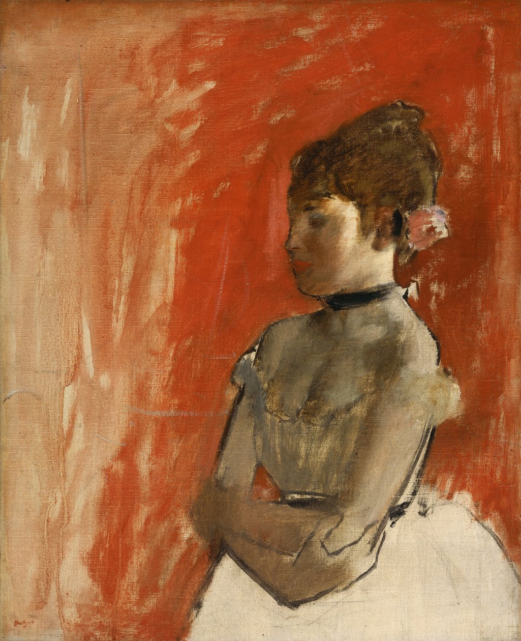 Ballettdanser med kryssede armer av Edgar Degas