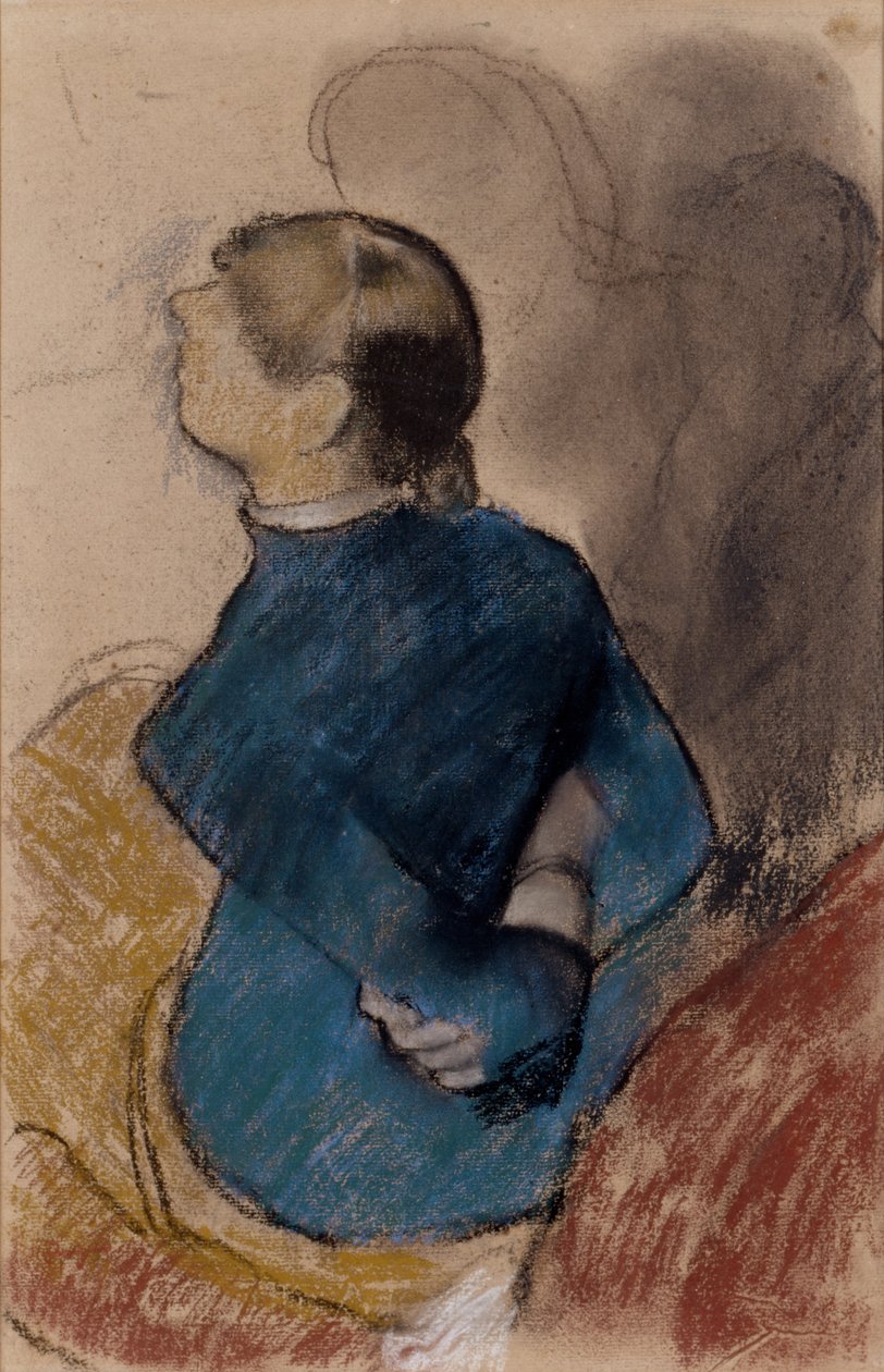 Ung kvinne i blått av Edgar Degas