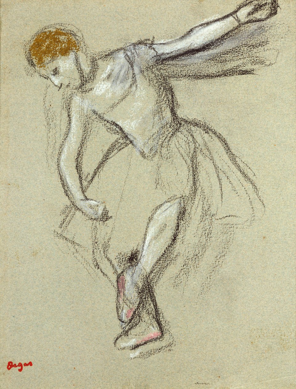 En danser i profil av Edgar Degas