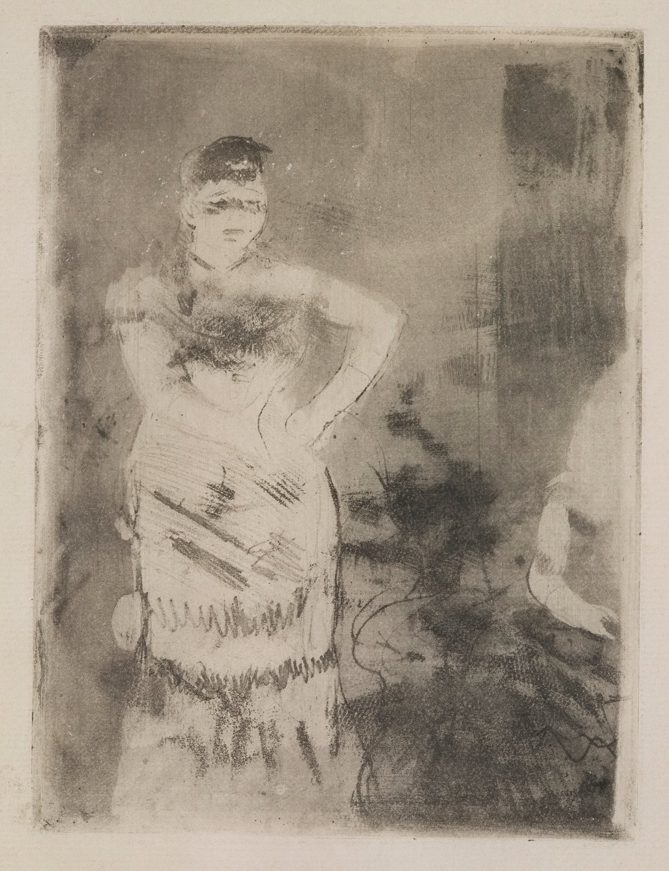 En sanger av Edgar Degas