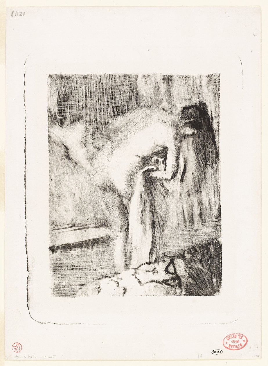 Etter badet II av Edgar Degas