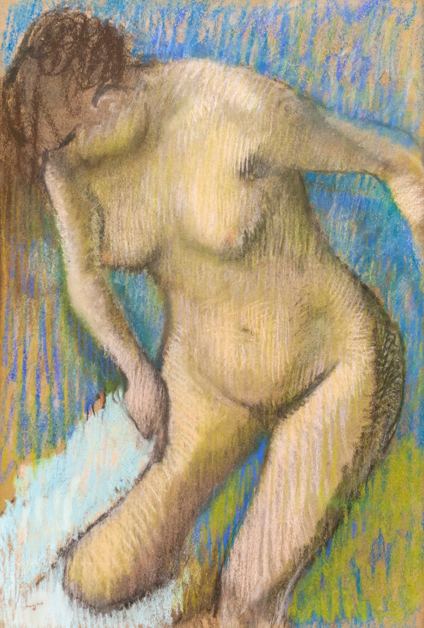 Etter badet av Edgar Degas