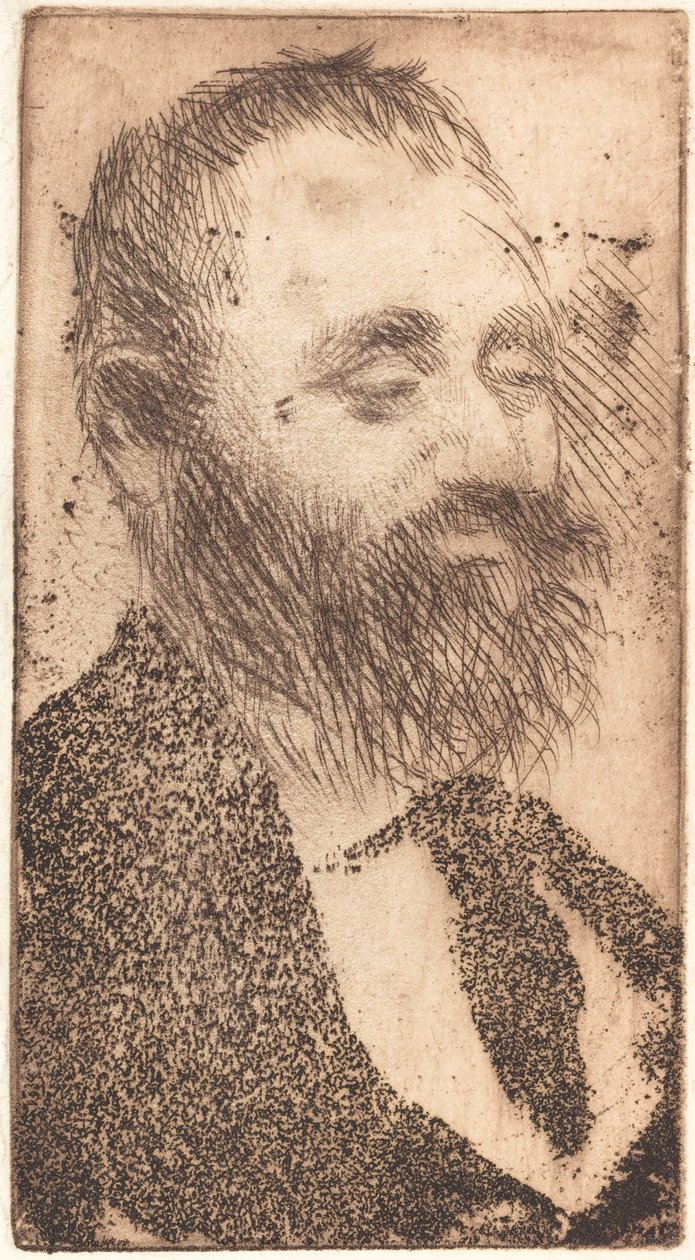 Alphonse Hirsch, 1875. av Edgar Degas