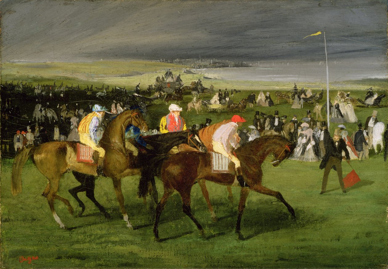At the Races: The Start, c.1860-62 av Edgar Degas