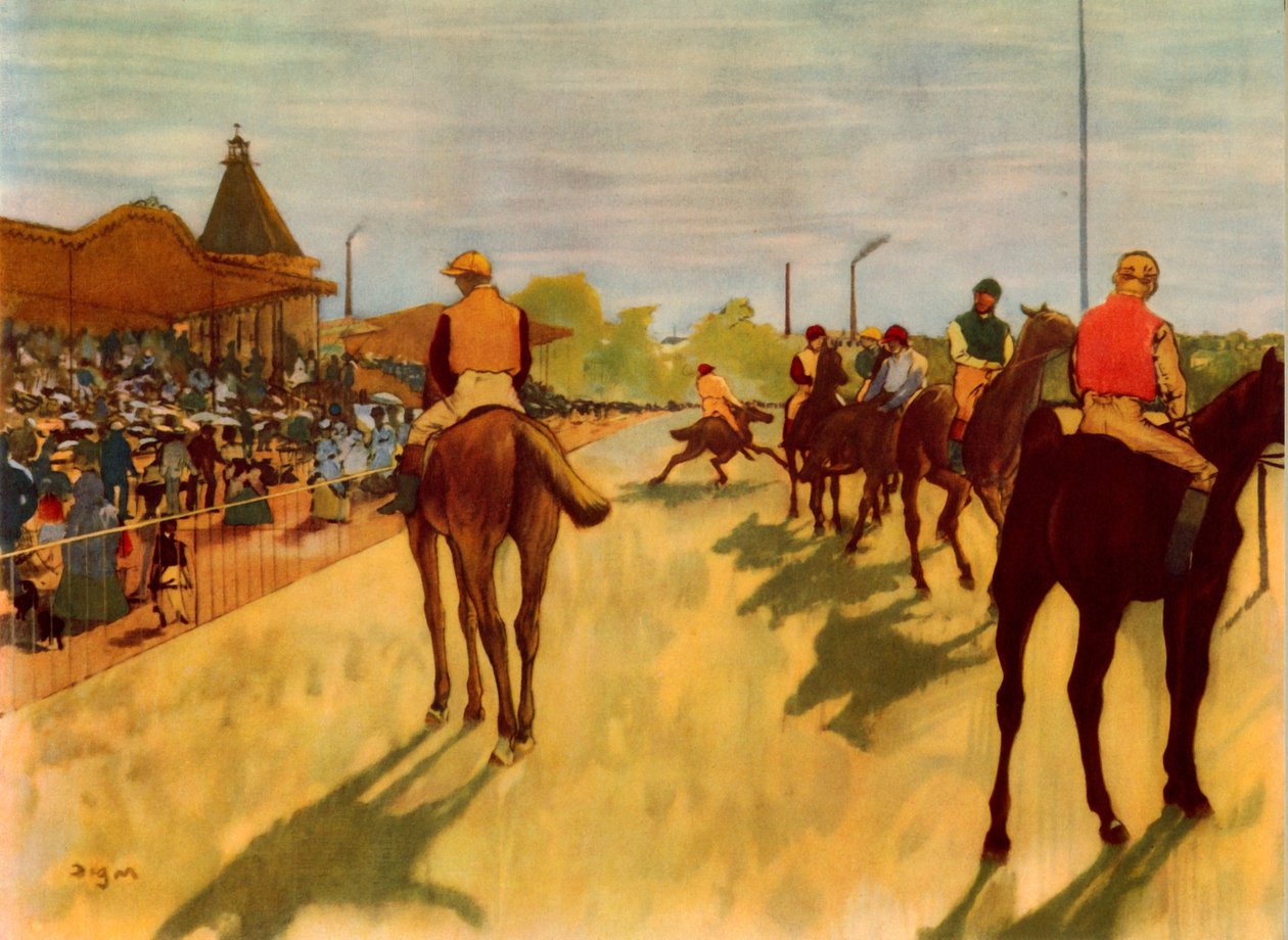 Ved løpene, c1866-1868, 1937. av Edgar Degas
