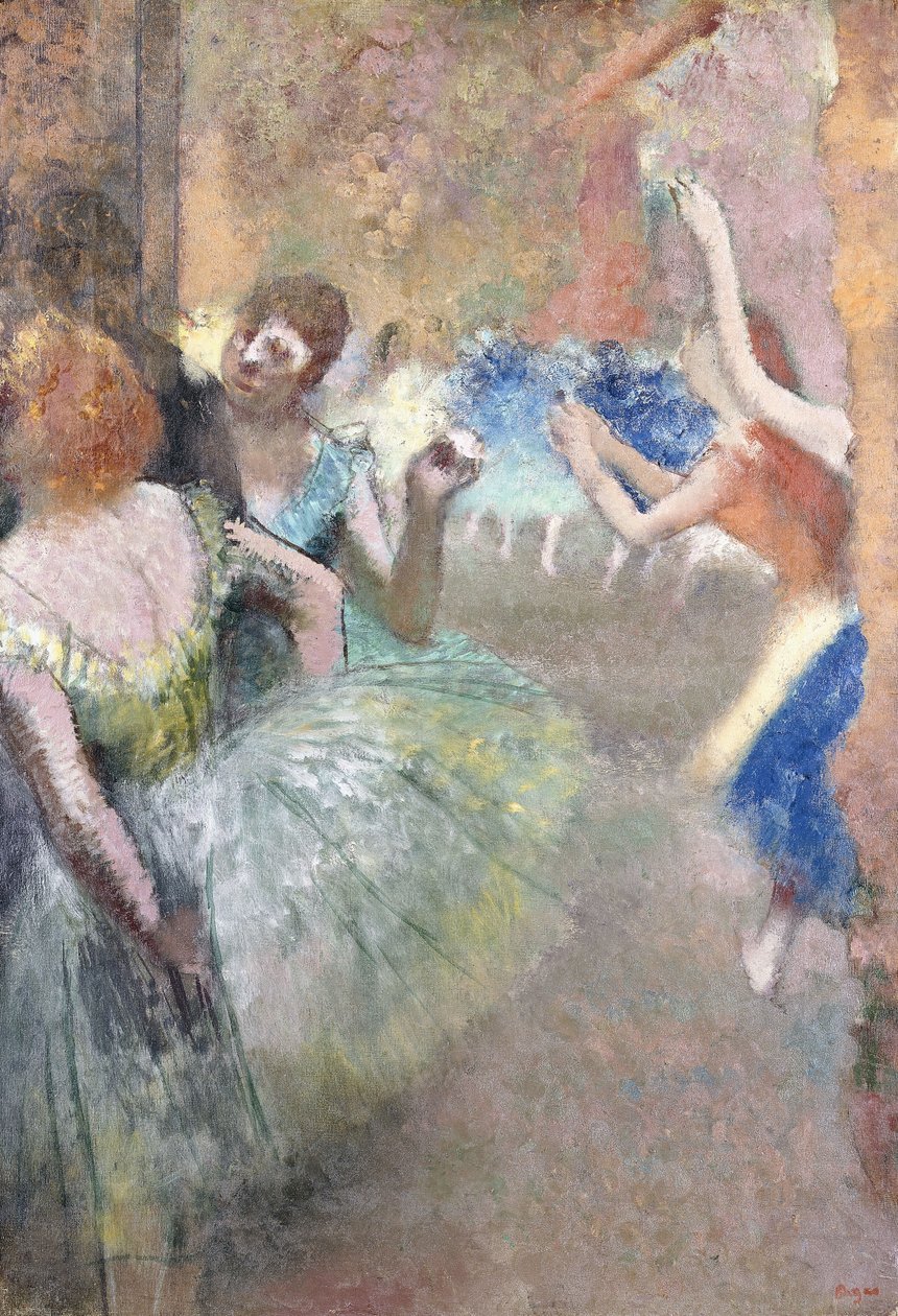 Ballettscene, ca. 1885 av Edgar Degas