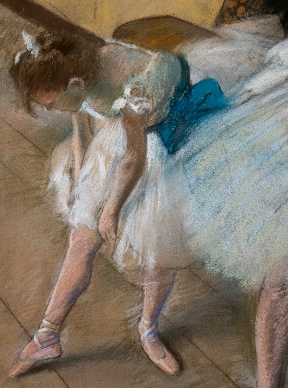Danseeksamen (detalj). 1880. Pastell på papir. av Edgar Degas
