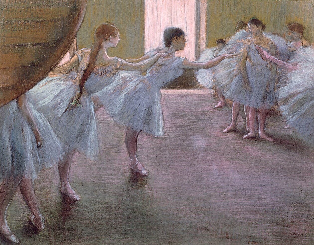 Dansere på prøve, av Edgar Degas