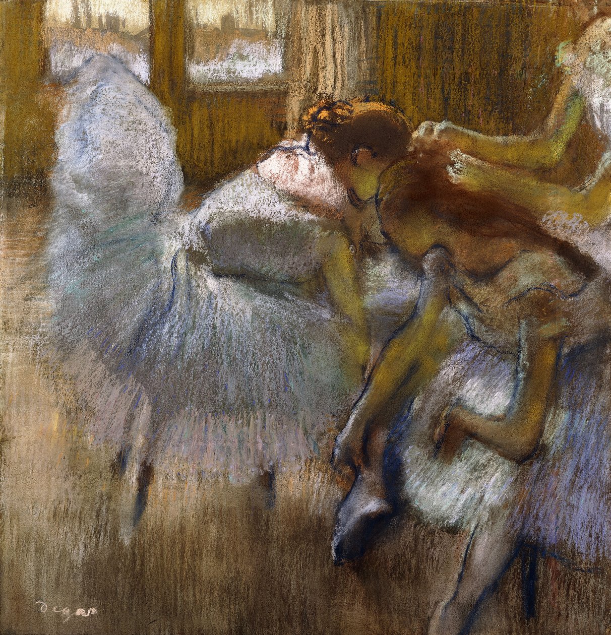 Dansere i hvile, ca. 1885 av Edgar Degas