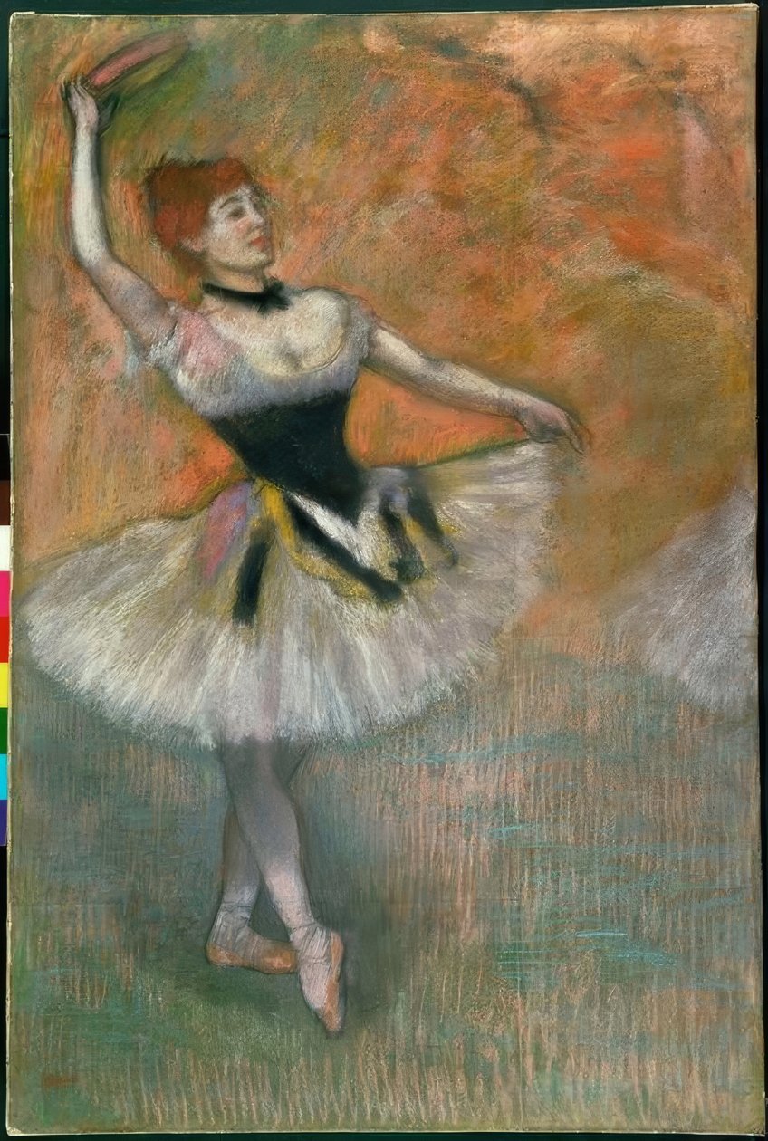 Tamburin danser av Edgar Degas