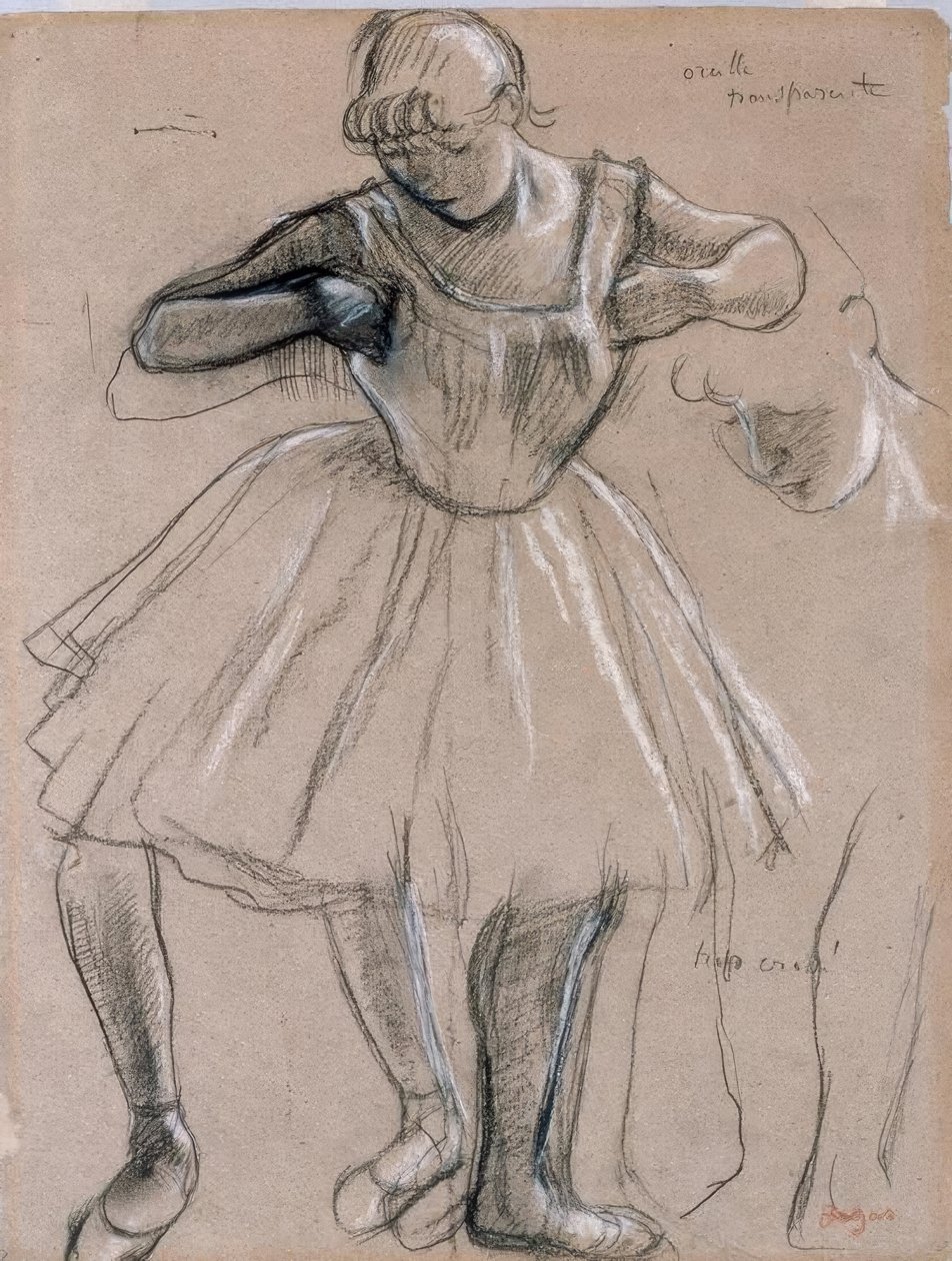 Stående danser av Edgar Degas