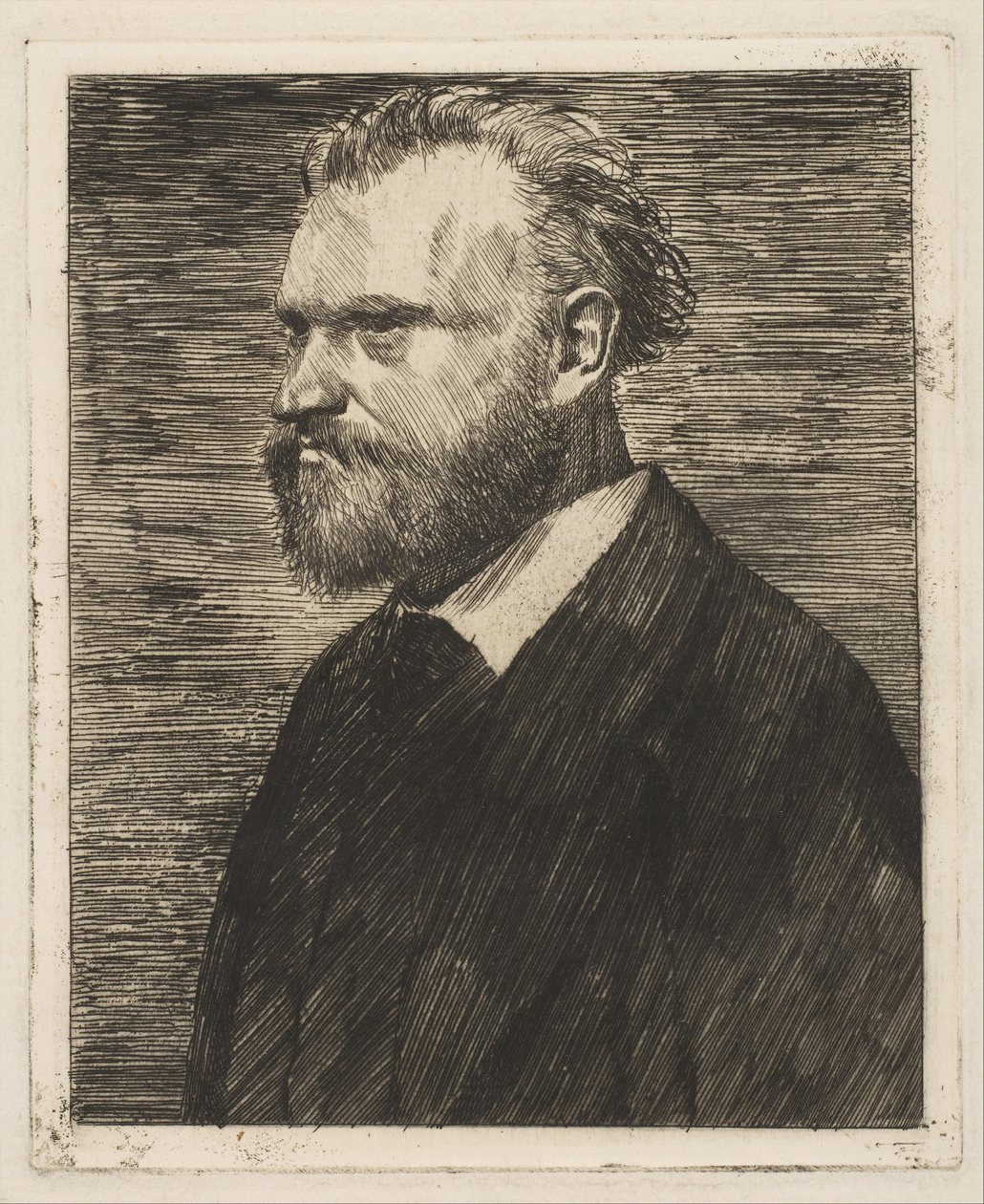 Edouard Manet, bysteportrett, 1864-65. av Edgar Degas