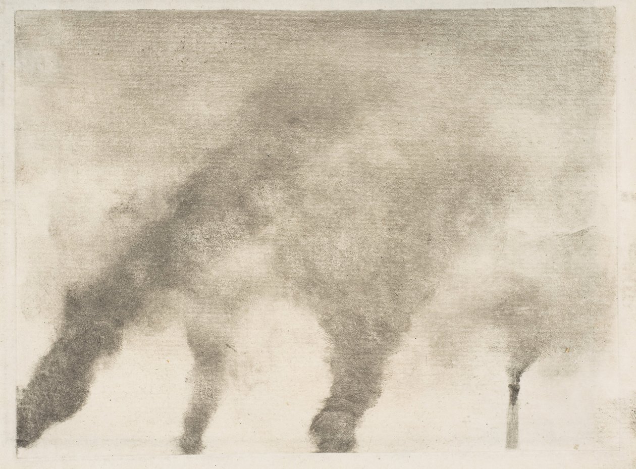Fabrikkrøyk, 1877-79. av Edgar Degas
